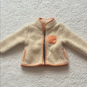 Cat & Jack Cream and Orange Kids Jacket